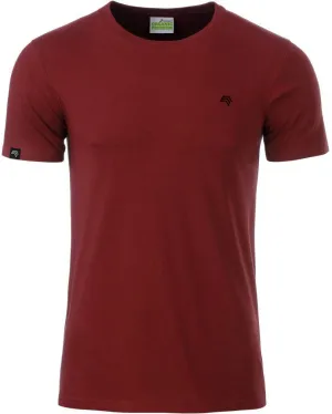 ― % ― JAN 8008 ― Herren Bio-Baumwolle T-Shirt - Bordeaux Rot Braun [M]