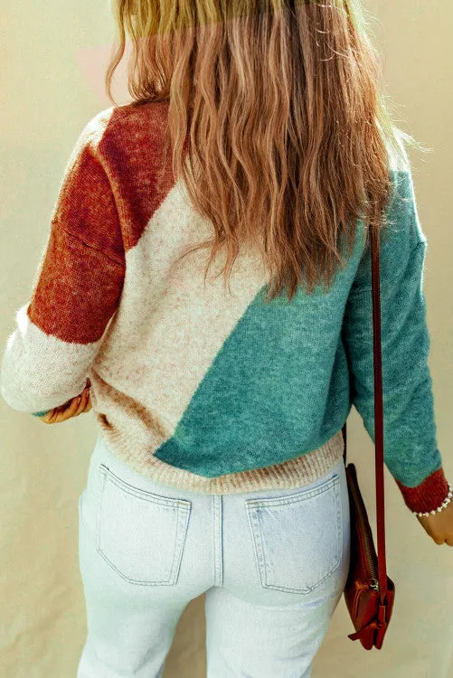 1  left Cozy Colorblock Sweater