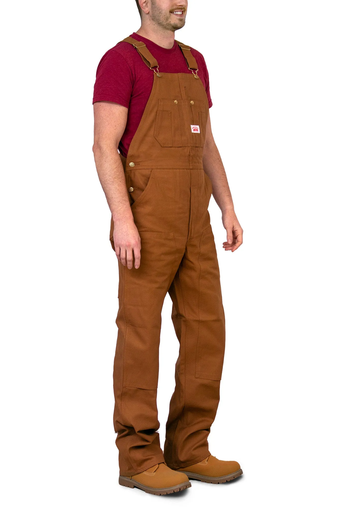 #83 Heavy Duty Brown Duck Bib Overalls