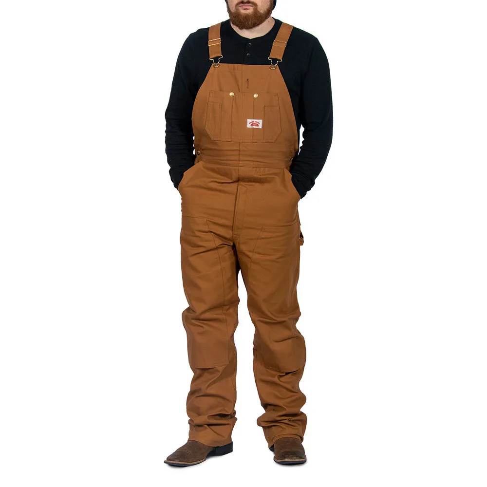 #83 Heavy Duty Brown Duck Bib Overalls