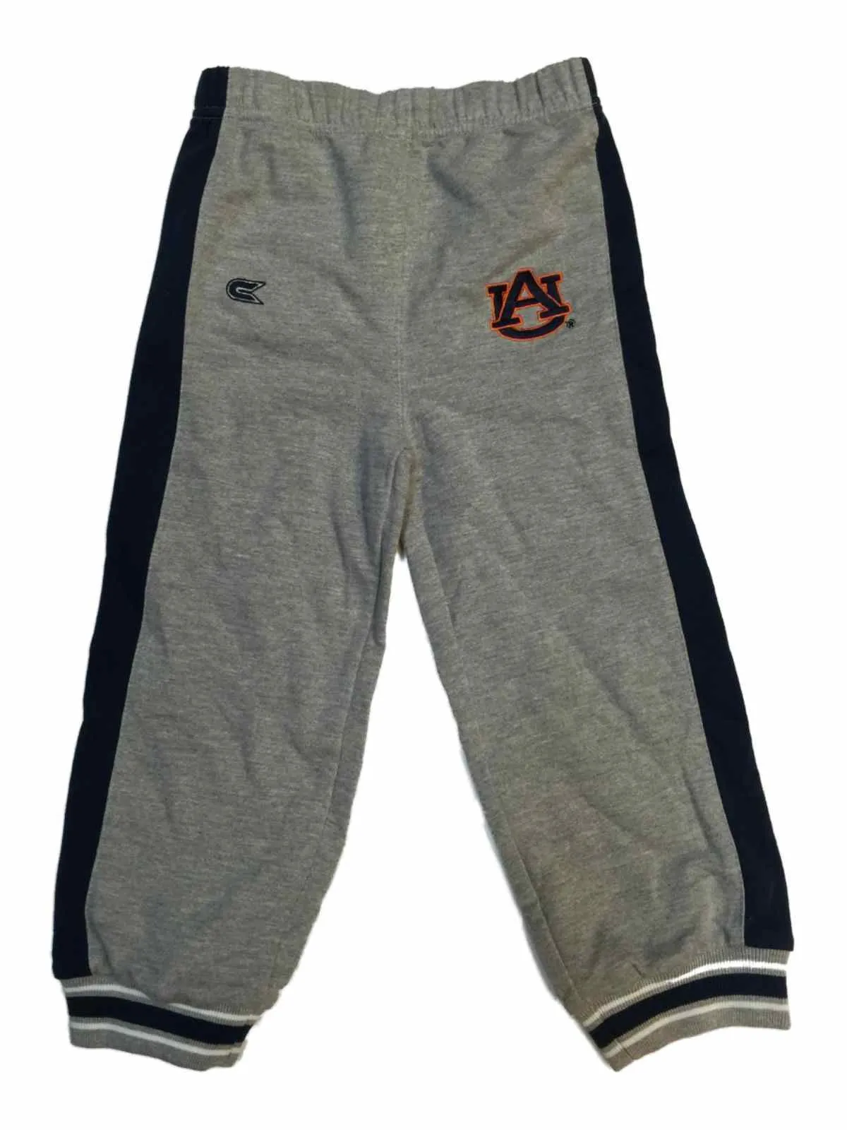 Auburn Tigers Colosseum Toddler Gray Navy Stripe Cuffed Sweatpants (3T)