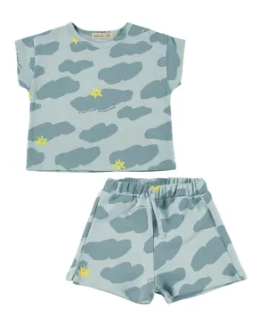 BABYCLIC CIEL AGUA TSHIRT SHORT SET