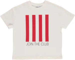 BEAU LOVES ANTIQUE WHITE "JOIN THE CLUB" TSHIRT