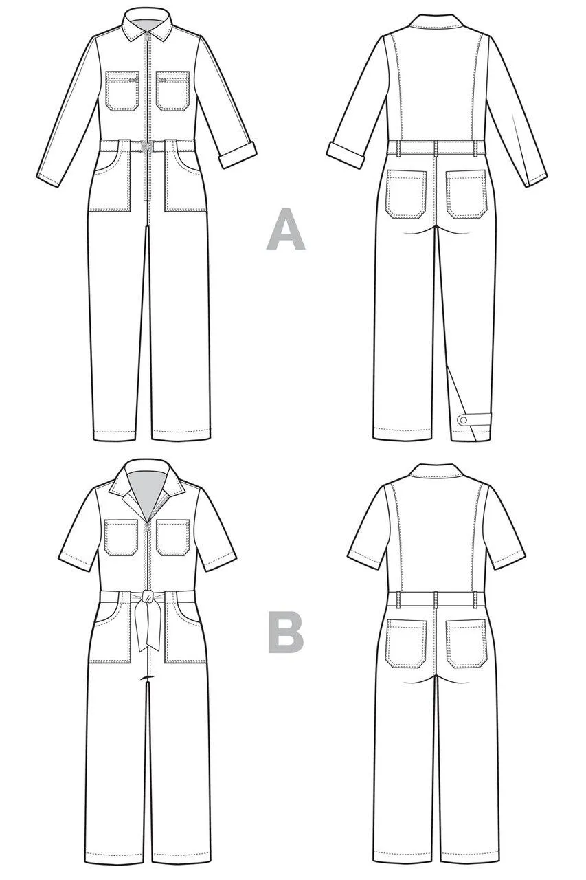 Blanca Flight Suit Pattern by Closet Core