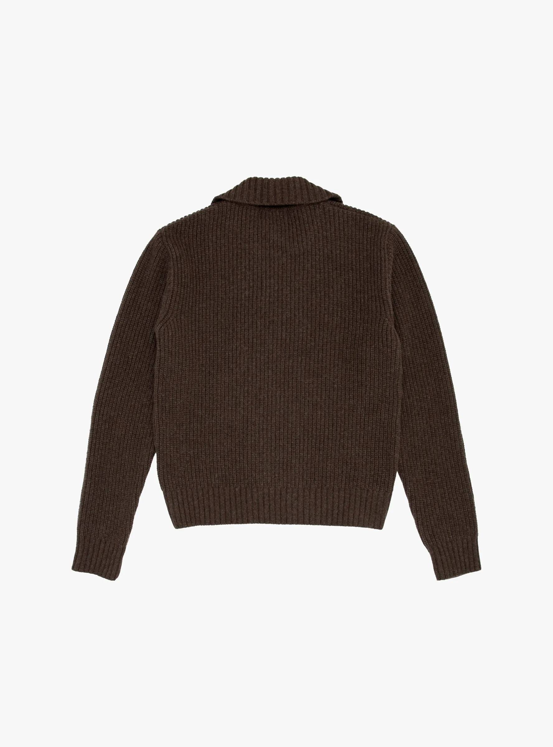 Collar Sweater Dark Brown