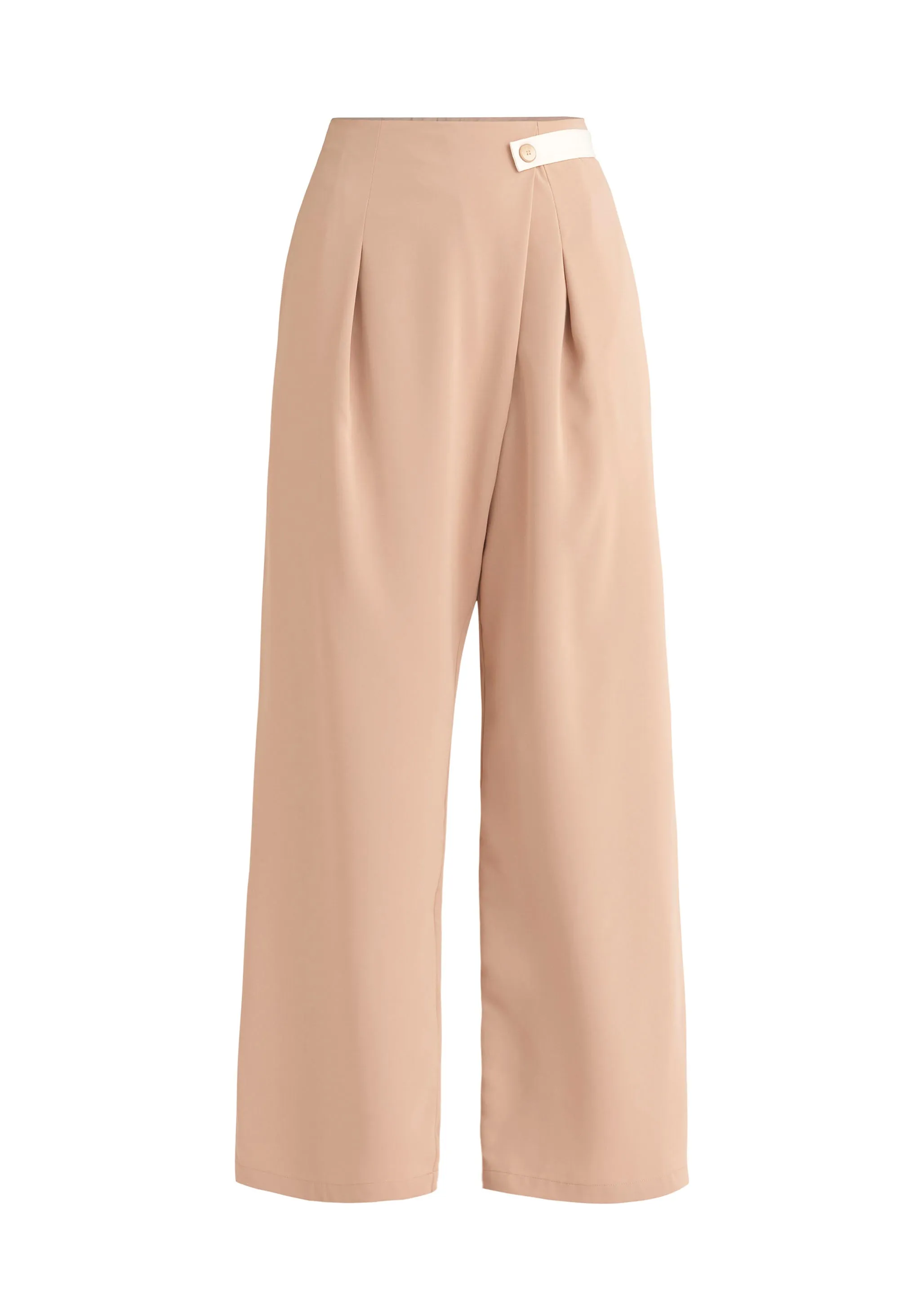 Contrasting Wide Leg Trousers