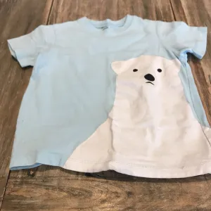 Cotton Aqua polarbear Tshirt 3T