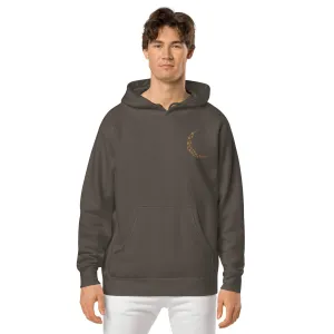 Crescent Moon Design Unisex Pigment-Dyed Hoodie