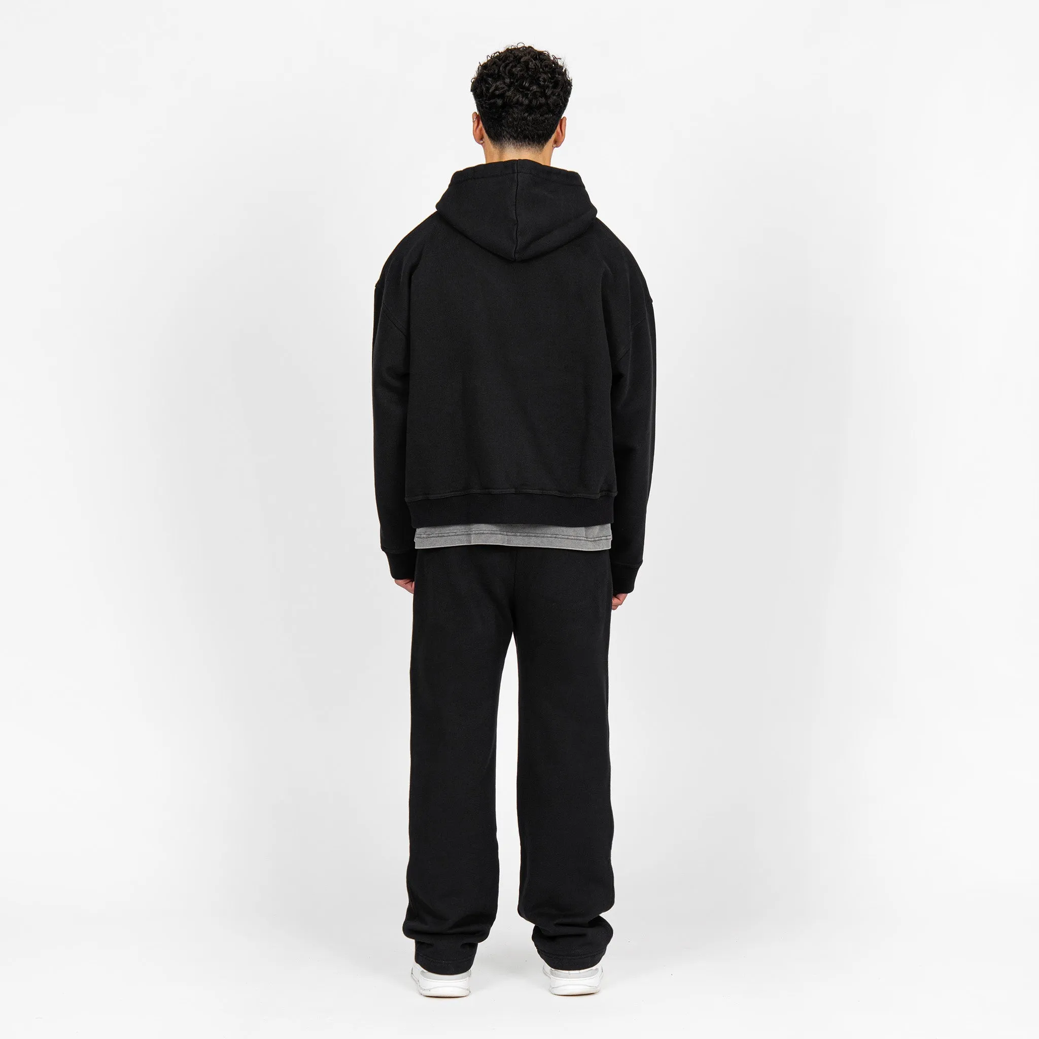 Cropped Hoodie - Black