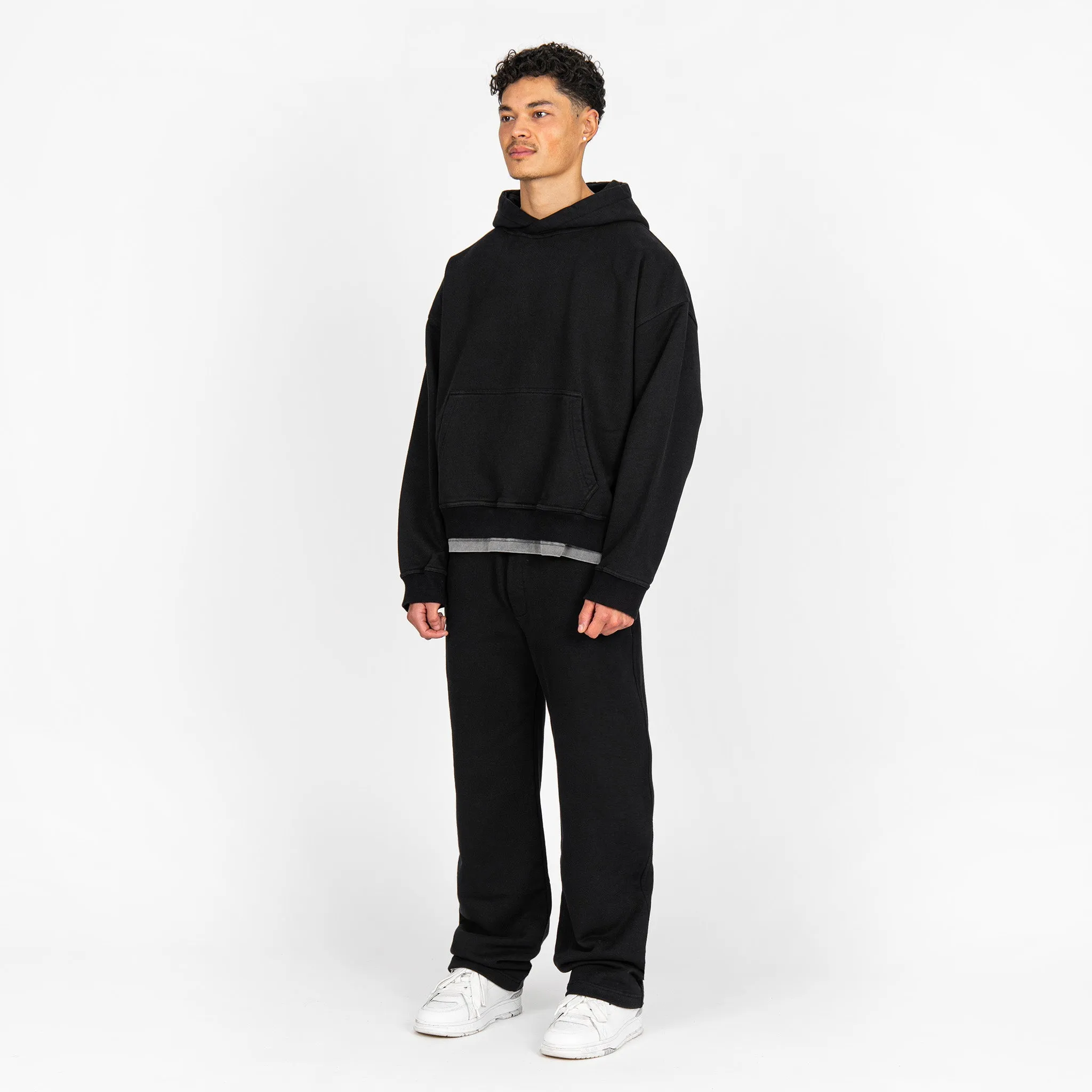 Cropped Hoodie - Black