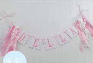 Custom Name Banner - Pink