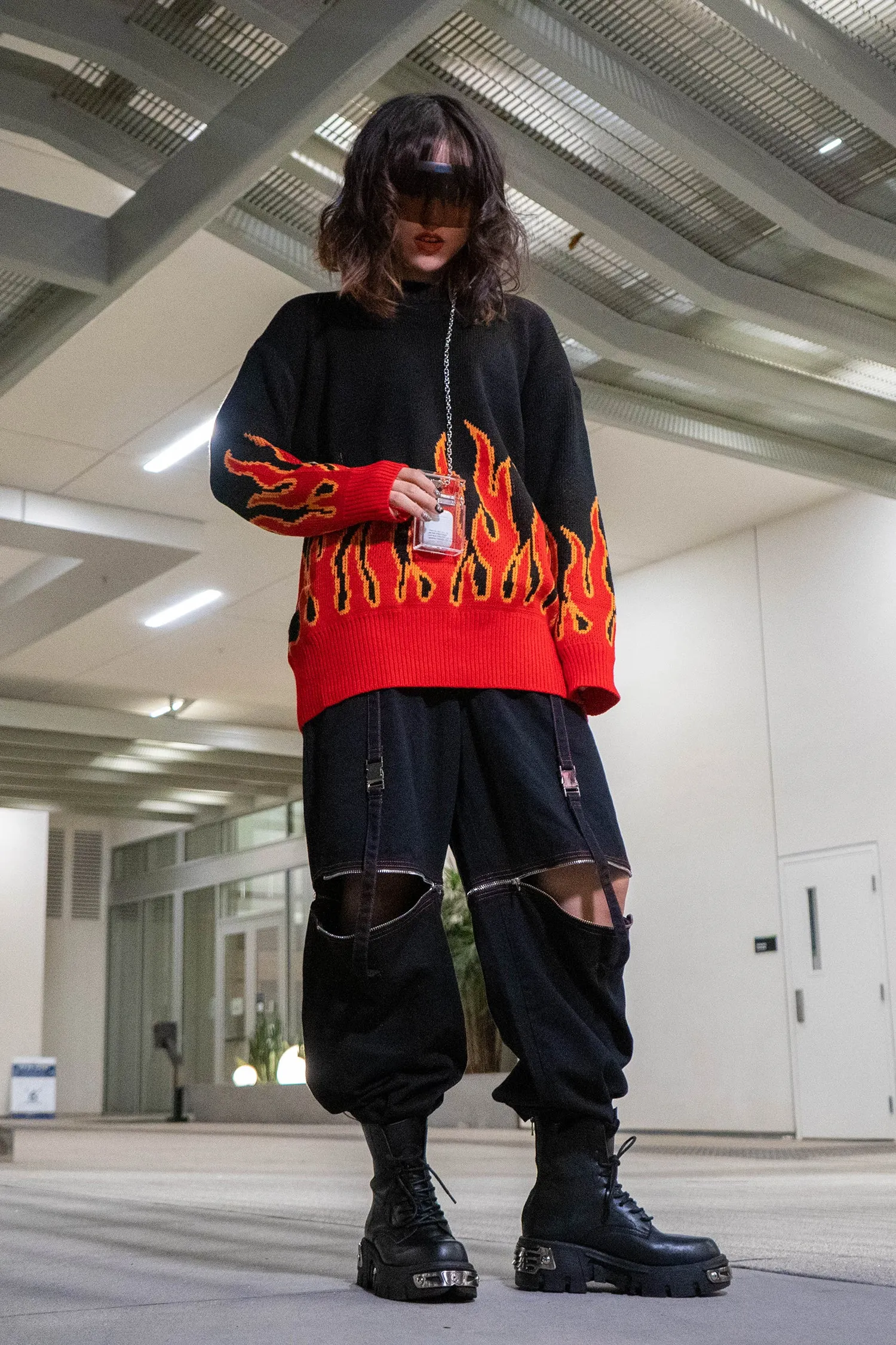 FLAME BLAZE oversized sweater