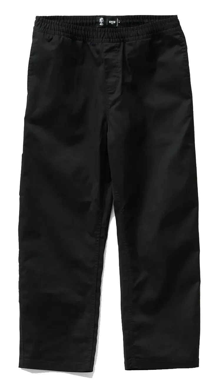 Globe Stray Elastic Waist Pants,  Black