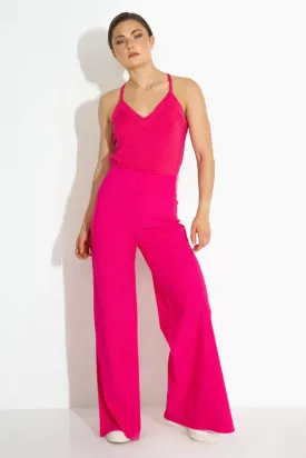 Harmony Trousers High Waisted Pink