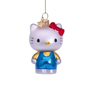 Hello Kitty with Blue Outfit Ornament