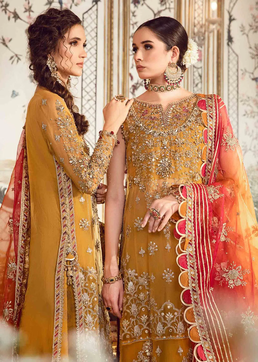 Mbroidered Wedding 2023 by Maria B | Mustard BD-2707