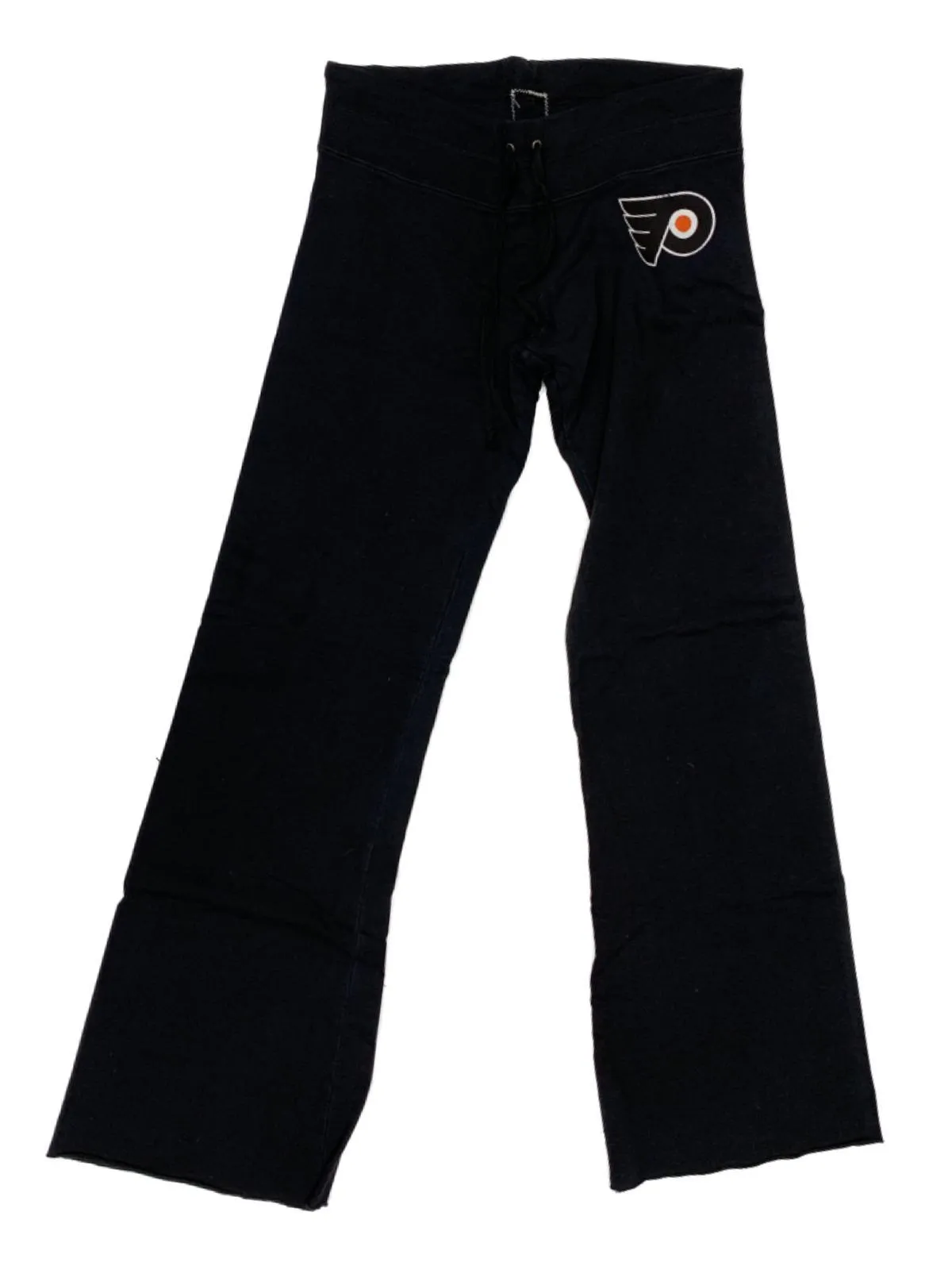 Philadelphia Flyers Retro Brand WOMEN'S Black Cutoff Drawstring Sweatpants (XL)