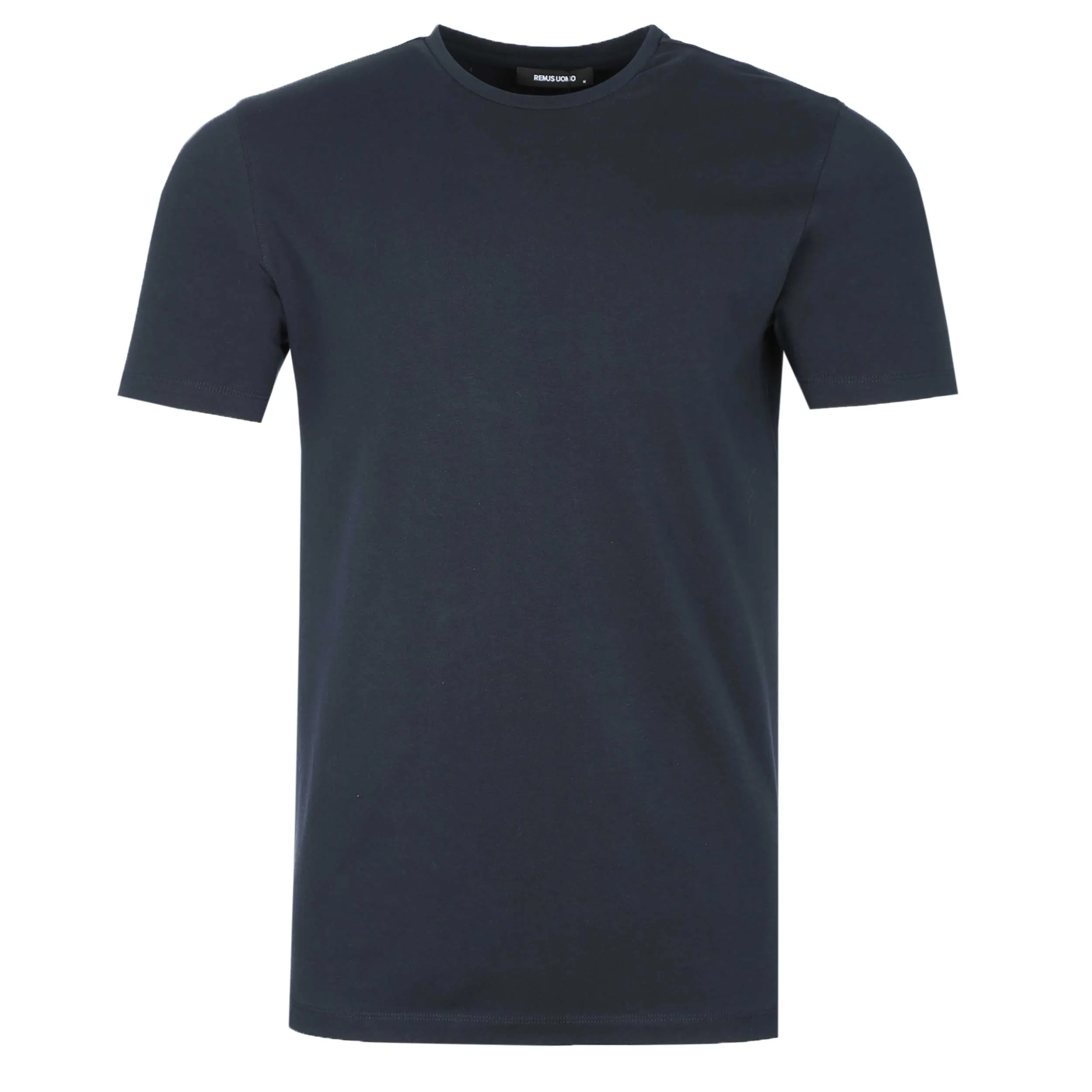 Remus Uomo Basic Crew Neck T-Shirt in Navy