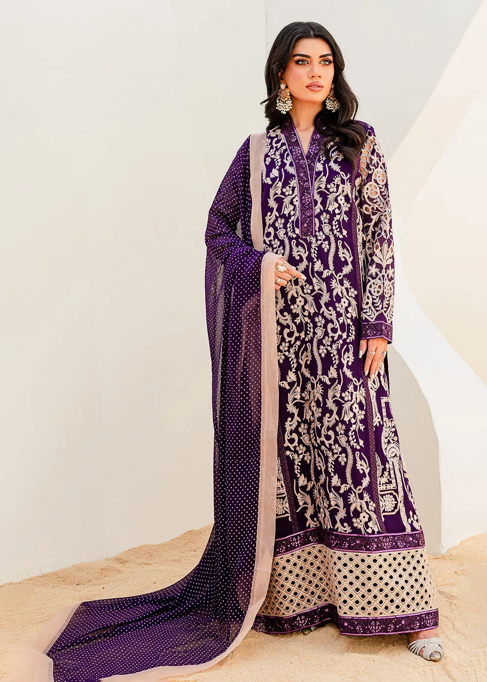 Sejal Luxury Formals 2023 by Maryum & Maria | PURPLE MAGIC (QS23-502)