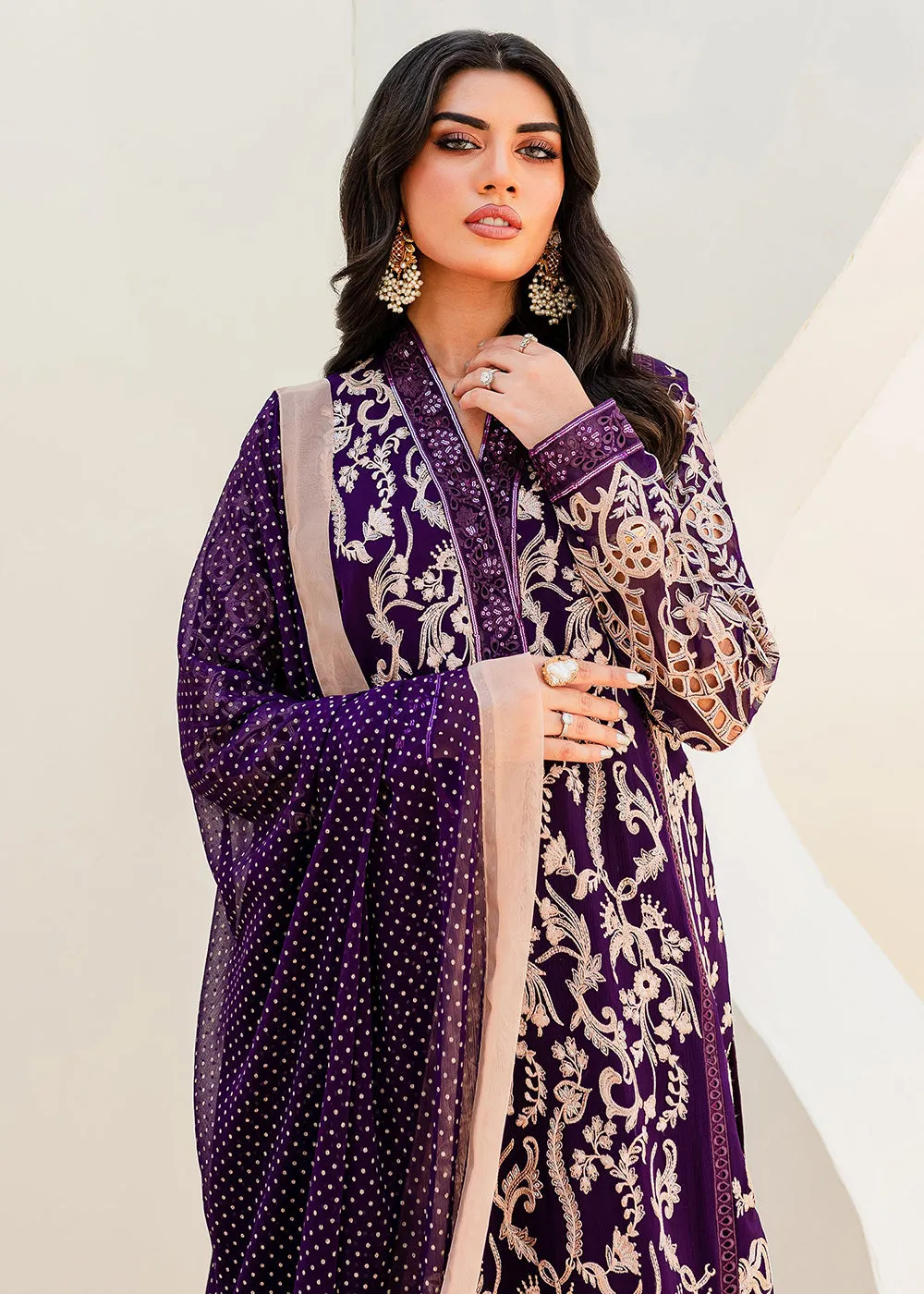 Sejal Luxury Formals 2023 by Maryum & Maria | PURPLE MAGIC (QS23-502)