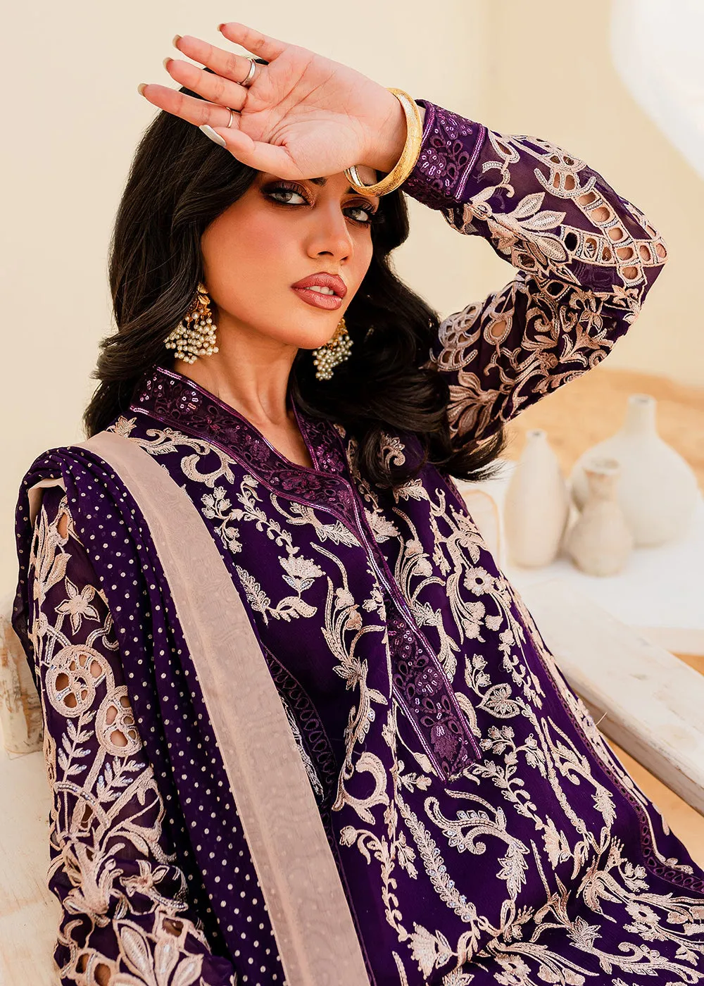 Sejal Luxury Formals 2023 by Maryum & Maria | PURPLE MAGIC (QS23-502)