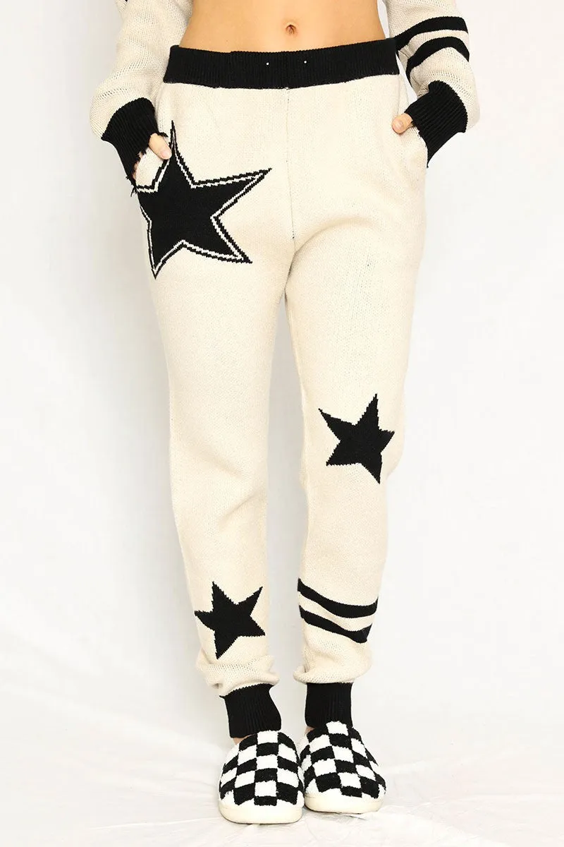 Star Knit Joggers