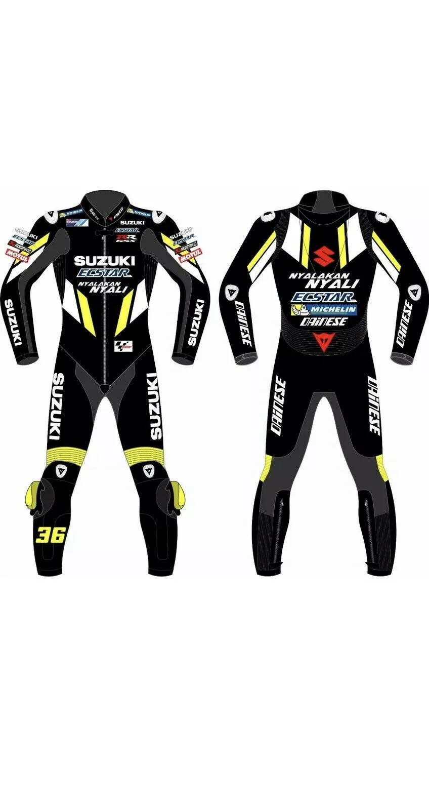 SUZUKI MOTORCYCLE LEATHER RACING SUIT