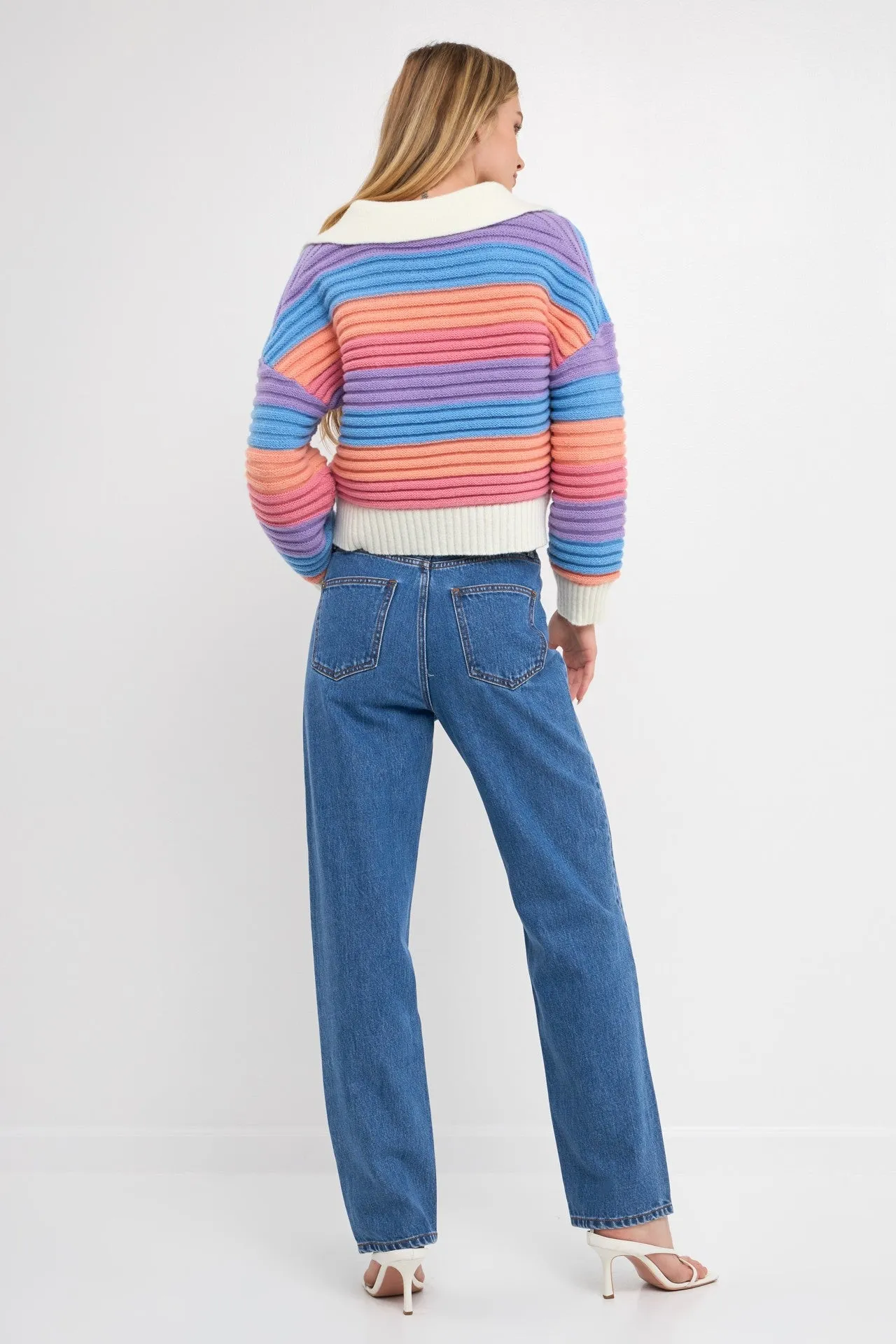 Taste the Rainbow Striped Knit Top