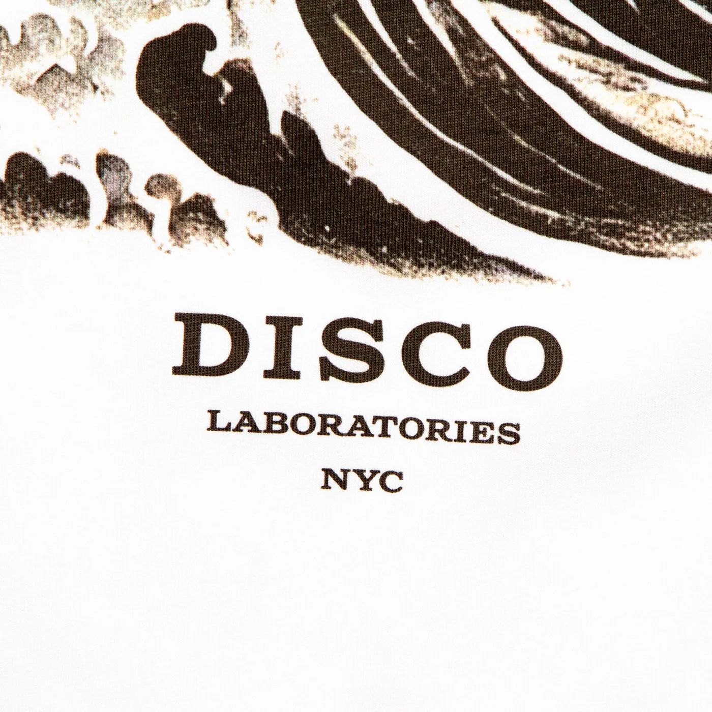 Tsunami Disco Labs NYC Front Print - Tshirt - White