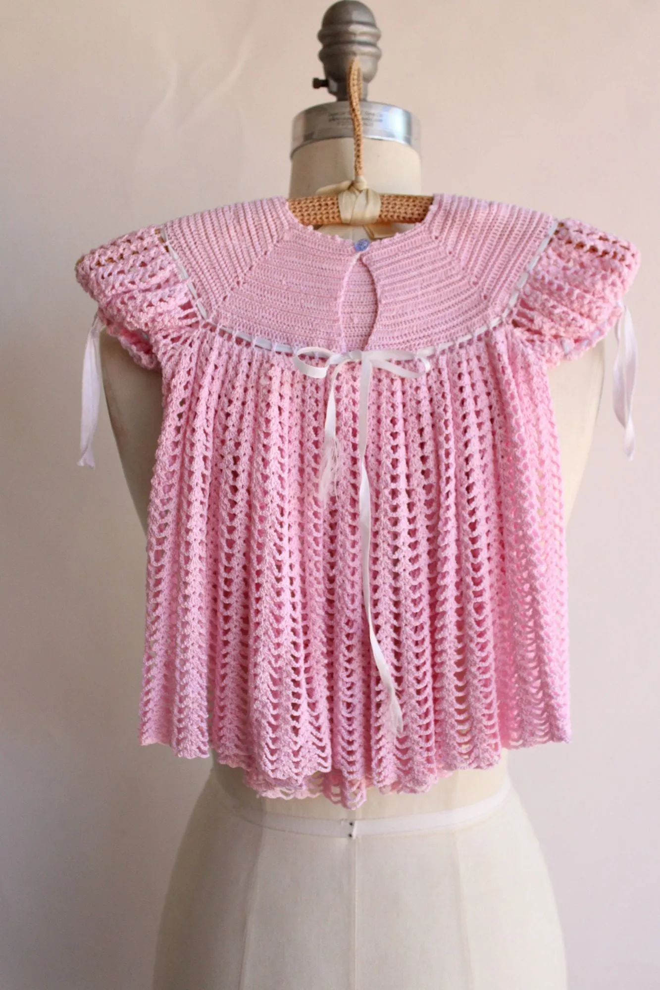 Vintage Pink Little Girls Frock