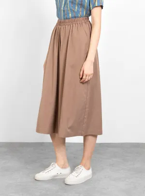 Wide Culotte Trousers Camel