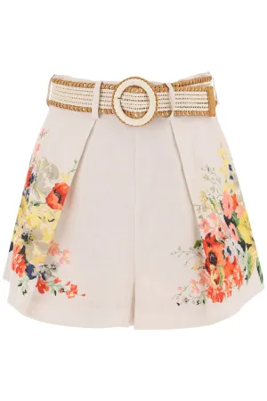 Zimmermann alight linen tuck shorts